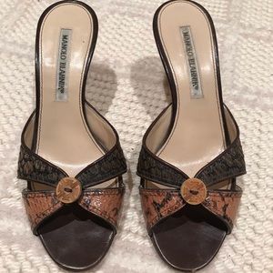 Manolo Blahnik brown leather Mule - Size 36/6